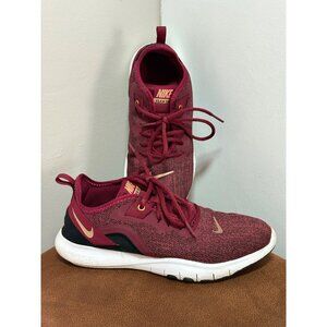 Nike Flex TR 9 Red Gold Running Shoes AQ7491-601 Womens 8 Athletic Sneakers
